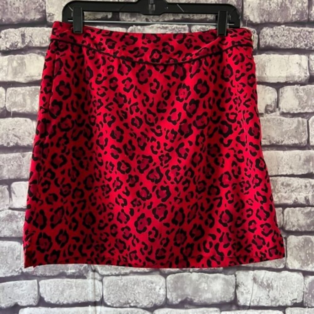EP Pro Red & Black Polyester Skirt Size 10